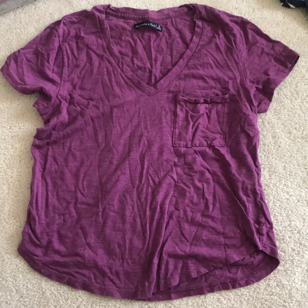 Purple short sleeve top